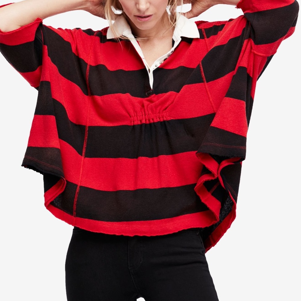 Free People Yuki Oversized Polo